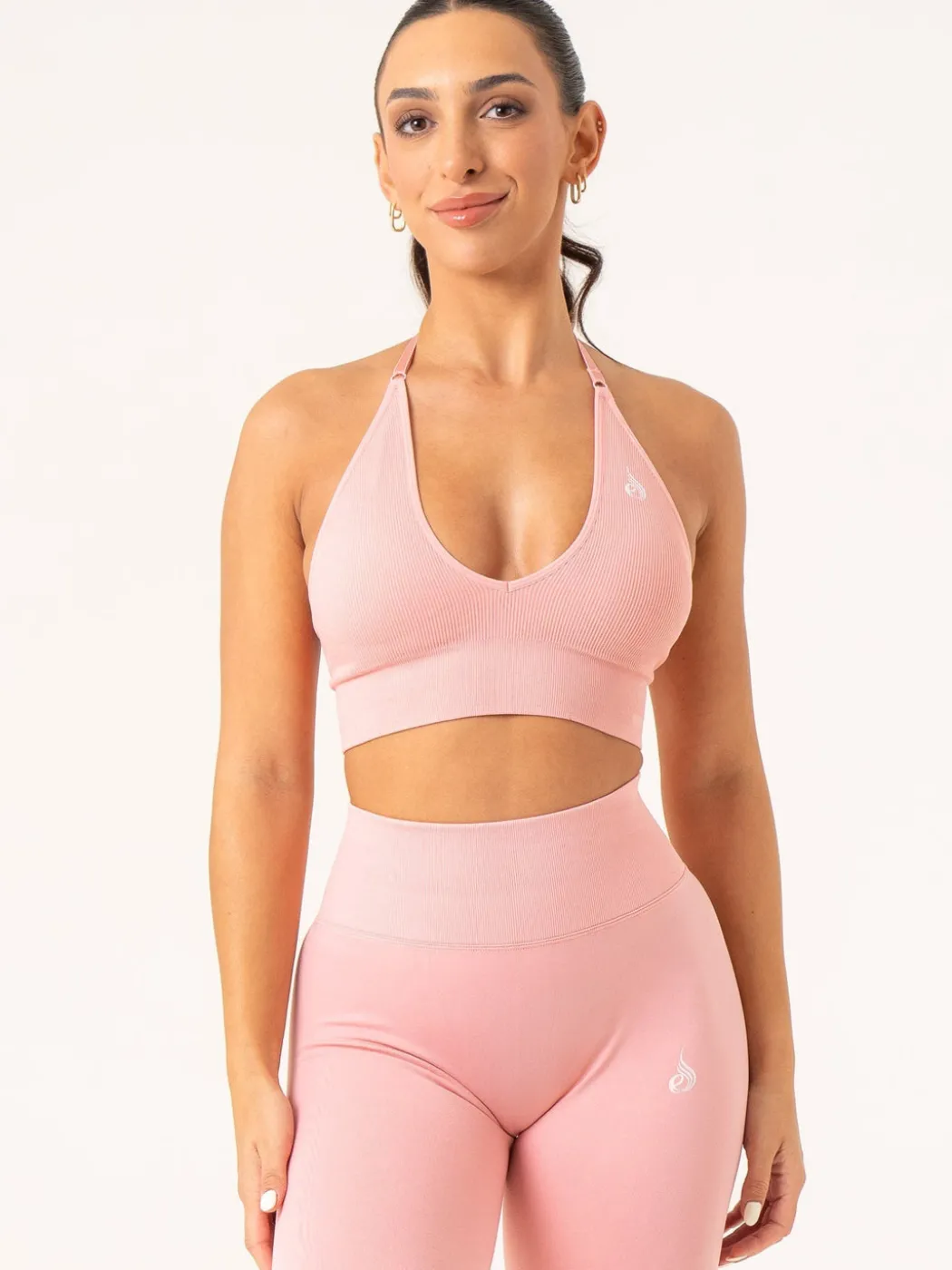 Lift Rib Seamless Halter Sports Bra