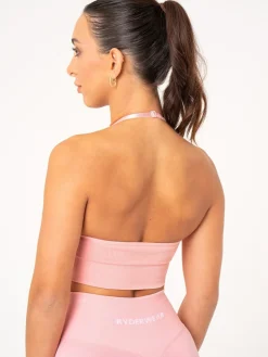 Lift Rib Seamless Halter Sports Bra