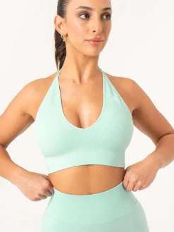 Lift Rib Seamless Halter Sports Bra