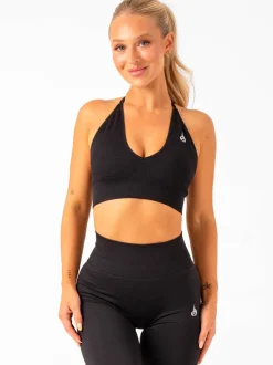 Lift Rib Seamless Halter Sports Bra
