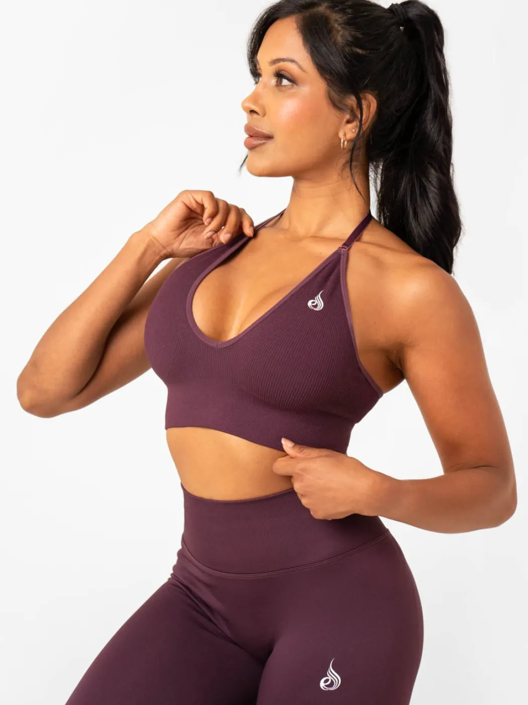 Lift Rib Seamless Halter Sports Bra