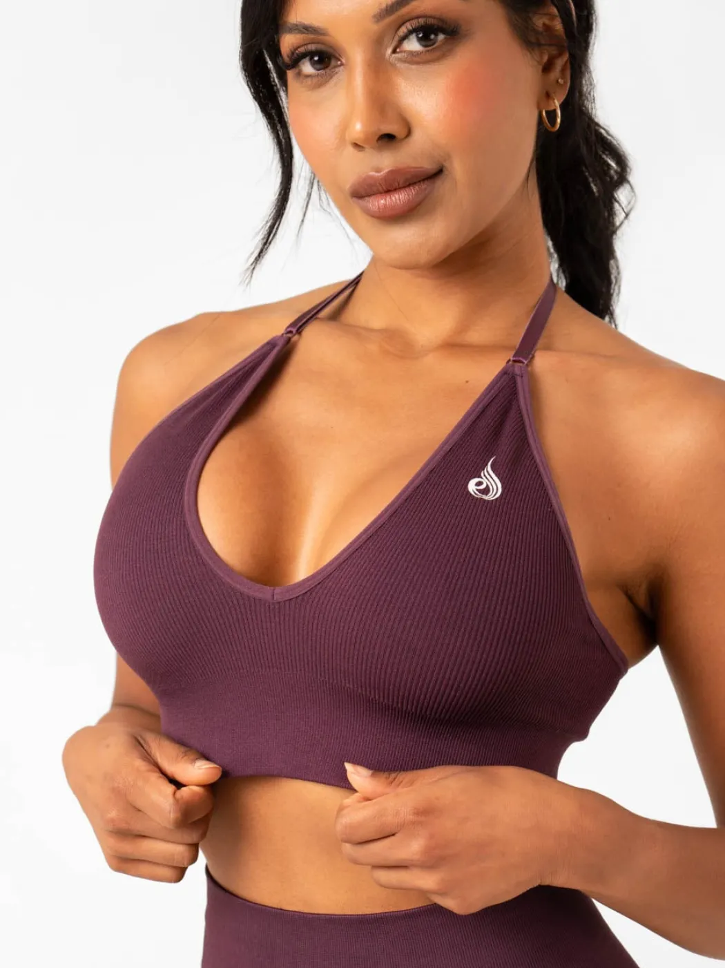 Lift Rib Seamless Halter Sports Bra