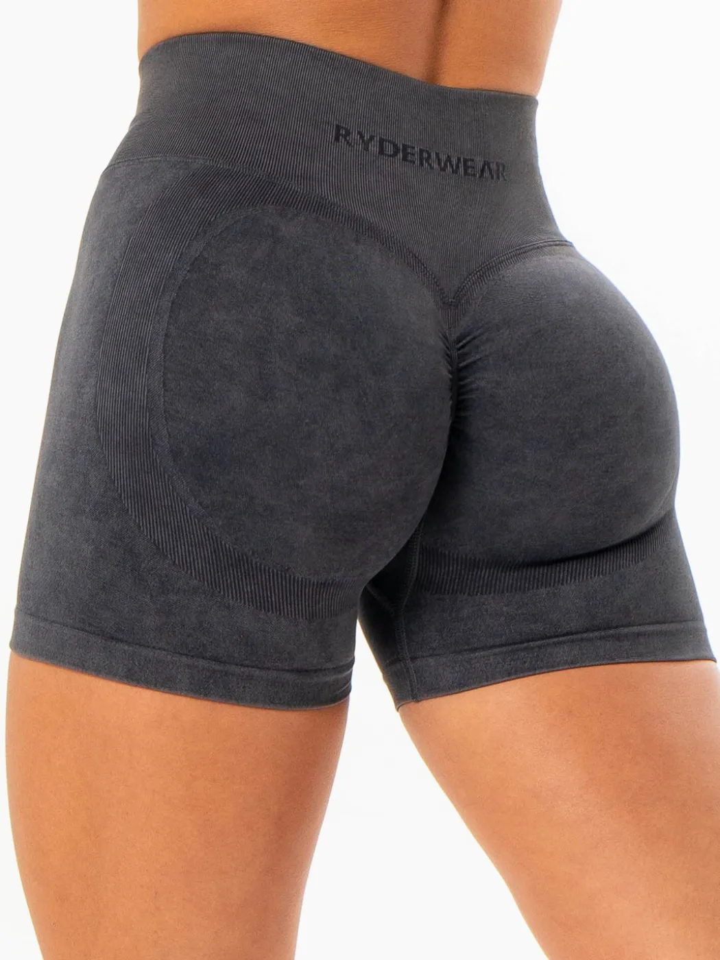 Stonewash Scrunch Seamless Shorts