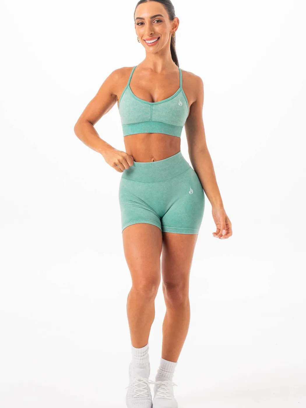 Stonewash Scrunch Seamless Shorts