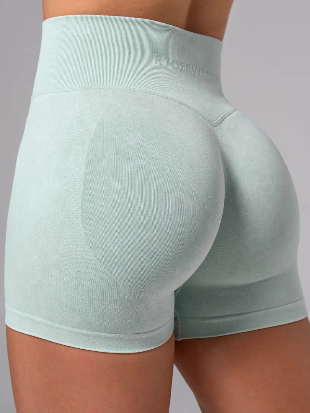 Stonewash Seamless Invisible Scrunch Shorts