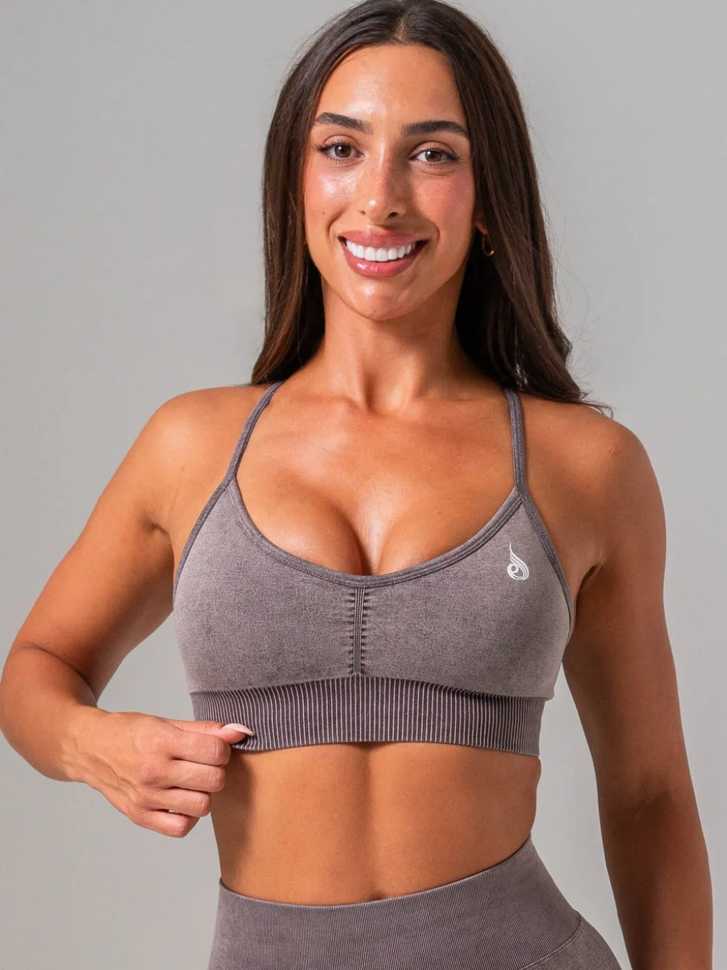 Stonewash Seamless Sports Bra
