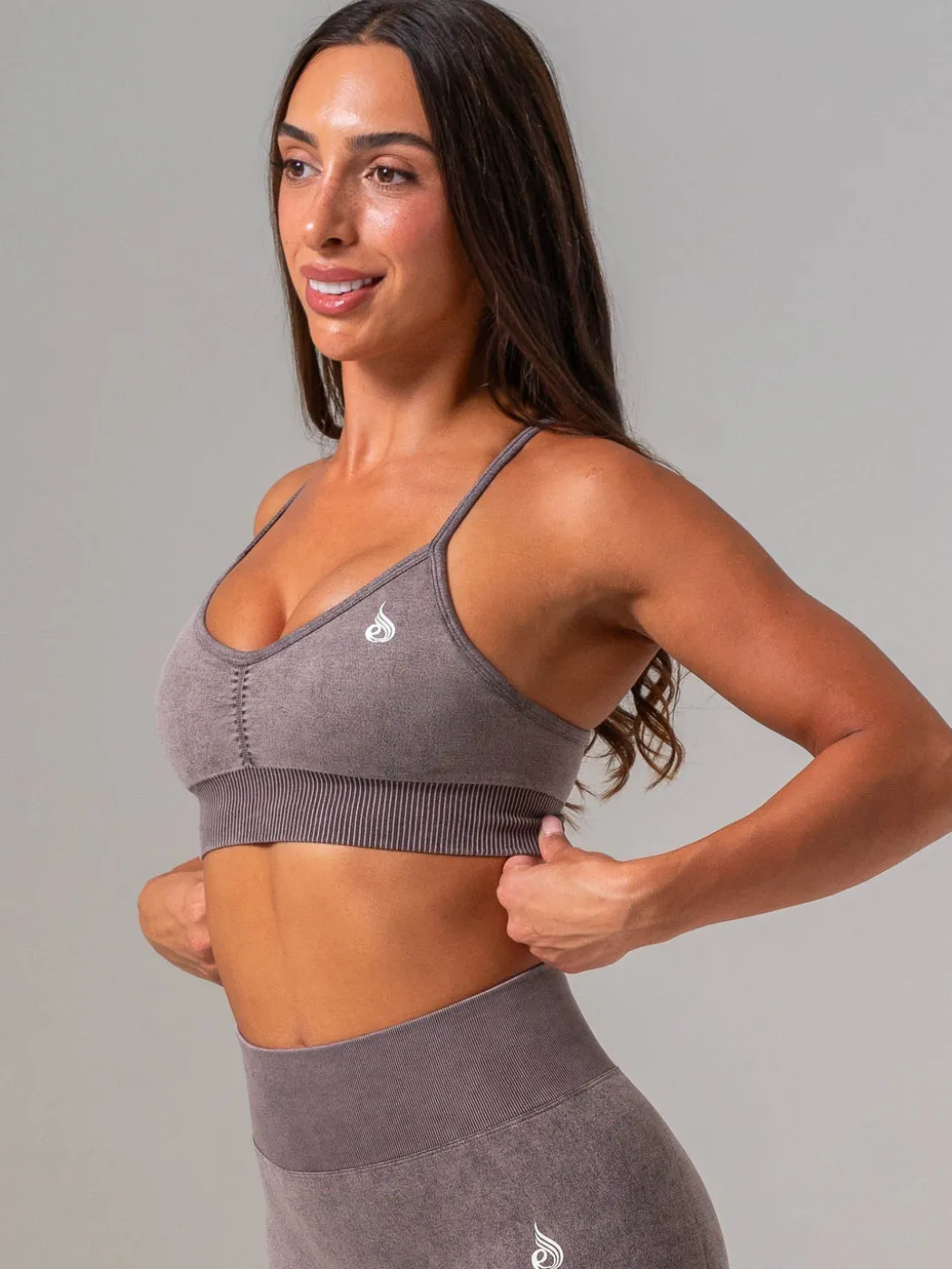Stonewash Seamless Sports Bra