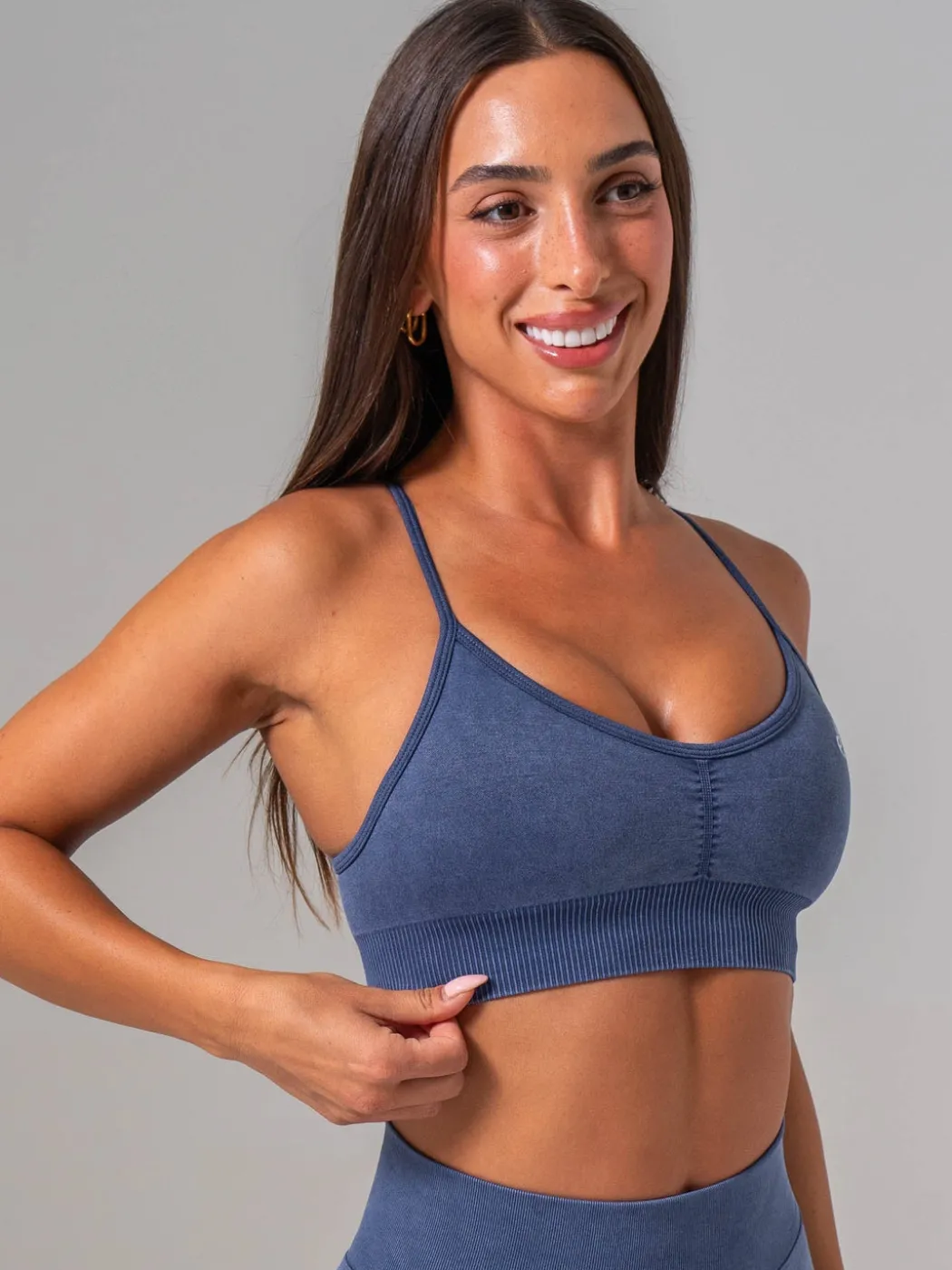 Stonewash Seamless Sports Bra