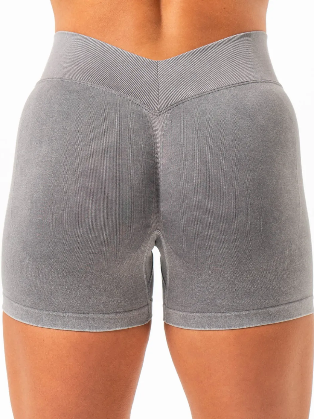 Stonewash Seamless V Back Shorts