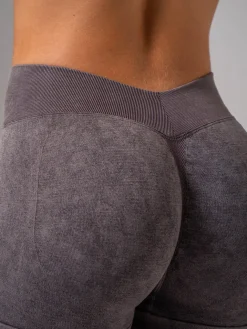 Stonewash Seamless V Back Shorts
