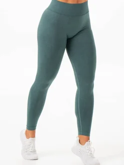 Stonewash Seamless V Back Leggings