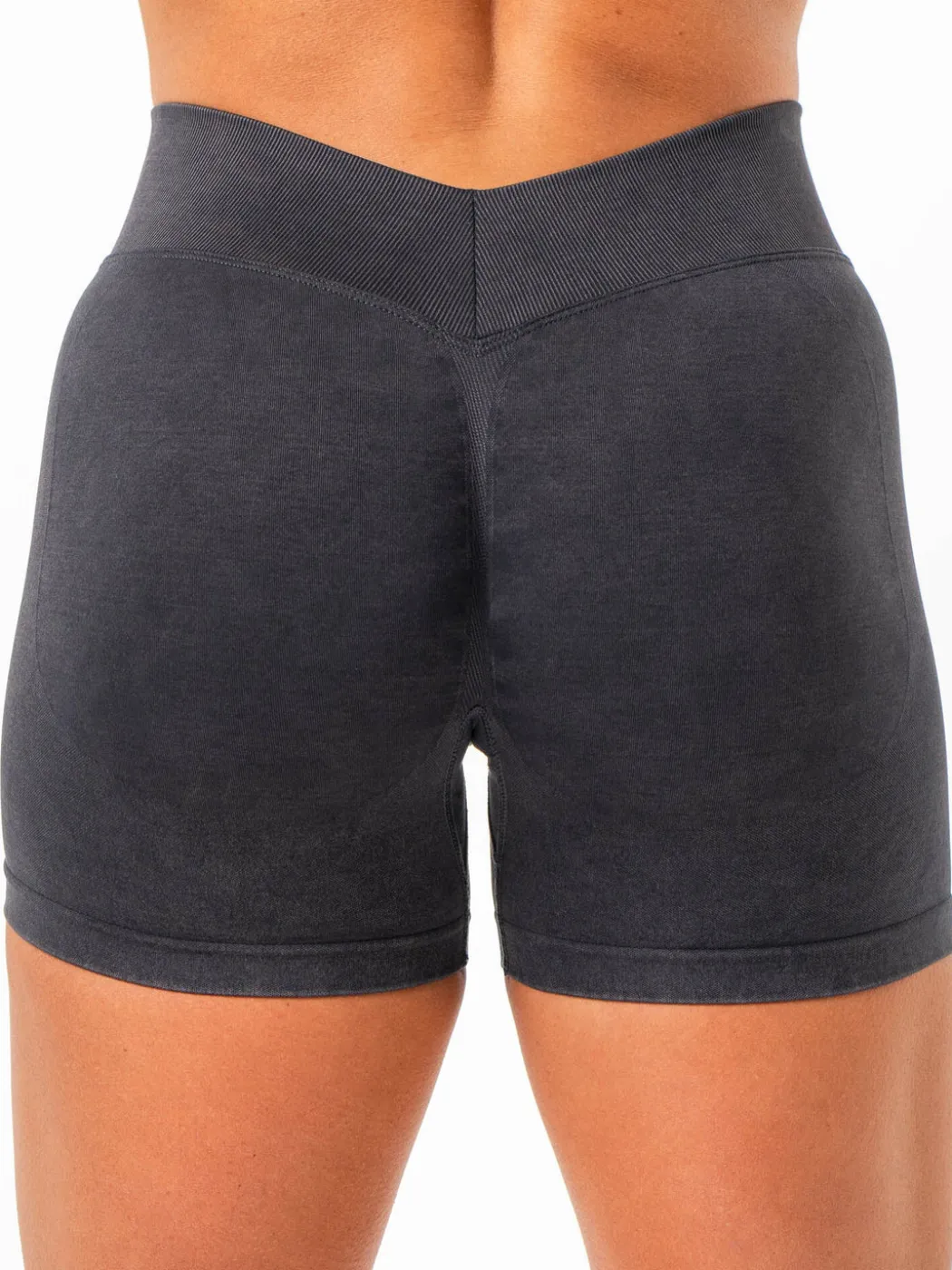 Stonewash Seamless V Back Shorts