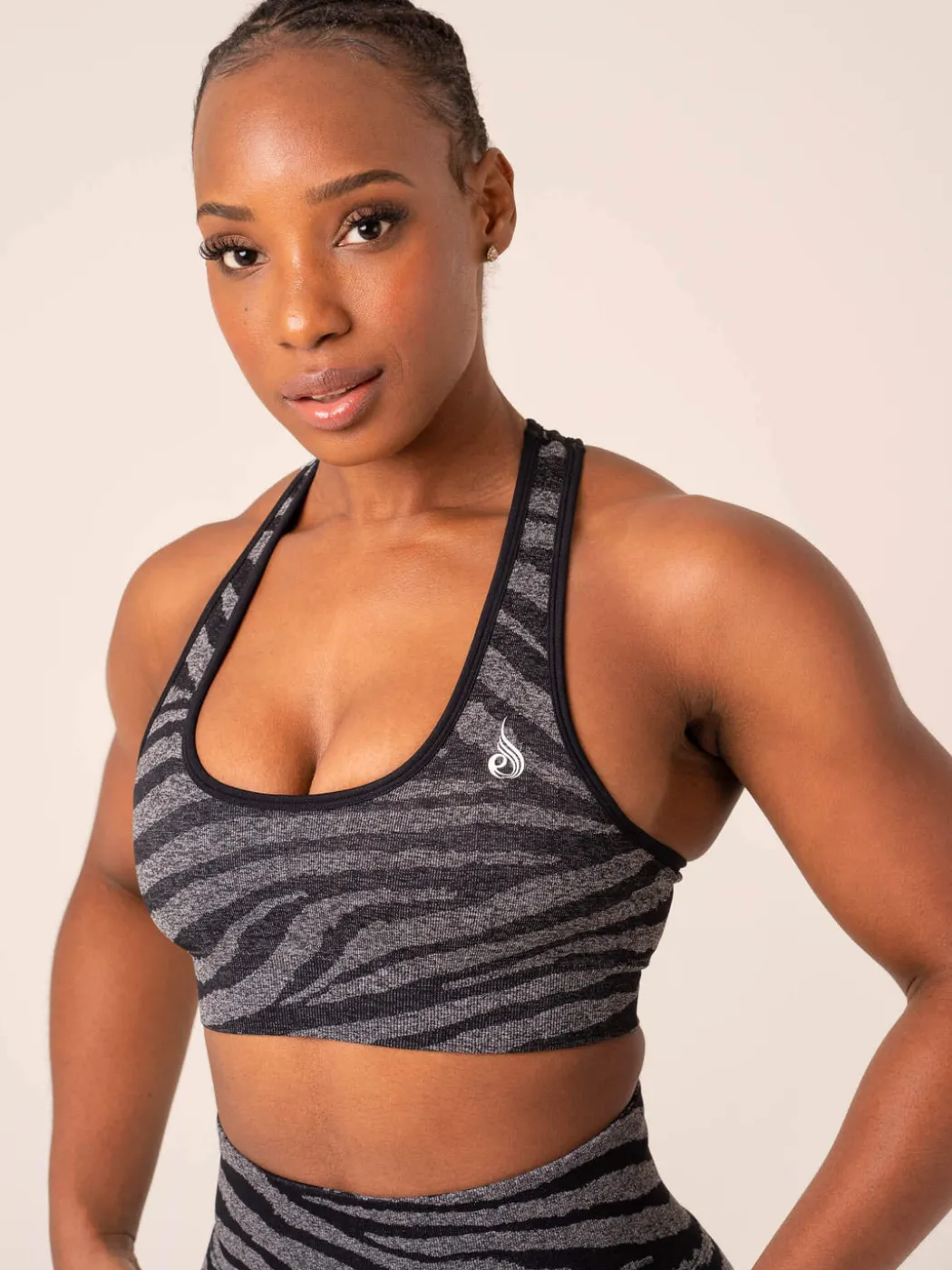 Zebra Seamless Sports Bra